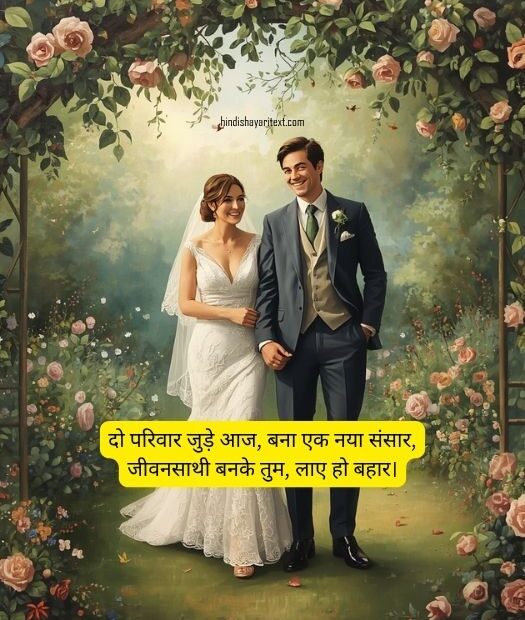 best shadi ki shayari in hindi, romantic wedding shayari, latest shadi shayari, dulha dulhan love shayari, emotional marriage shayari lines, hindi wedding quotes for cards and wishes