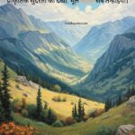 Beautiful nature shayari in Hindi for Instagram with scenic mountains, greenery, and poetic Hindi quotes about nature beauty