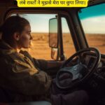 truck driver shayari in hindi with emotional lines about lambi sadkein, raat ka safar, tanhaai aur truck driver ki zindagi ke ehsaas