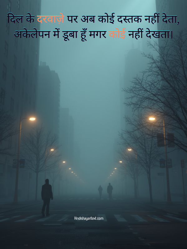 Best Alone Shayari 2 Lines In Hindi – Short Sad Shayari, Akelapan Shayari Hindi